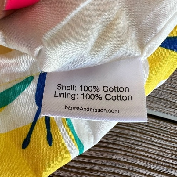 Hanna Andersson Butterfly Romper Shortall Yellow Bright Colorful Retro Vibes NWT - Picture 11 of 11